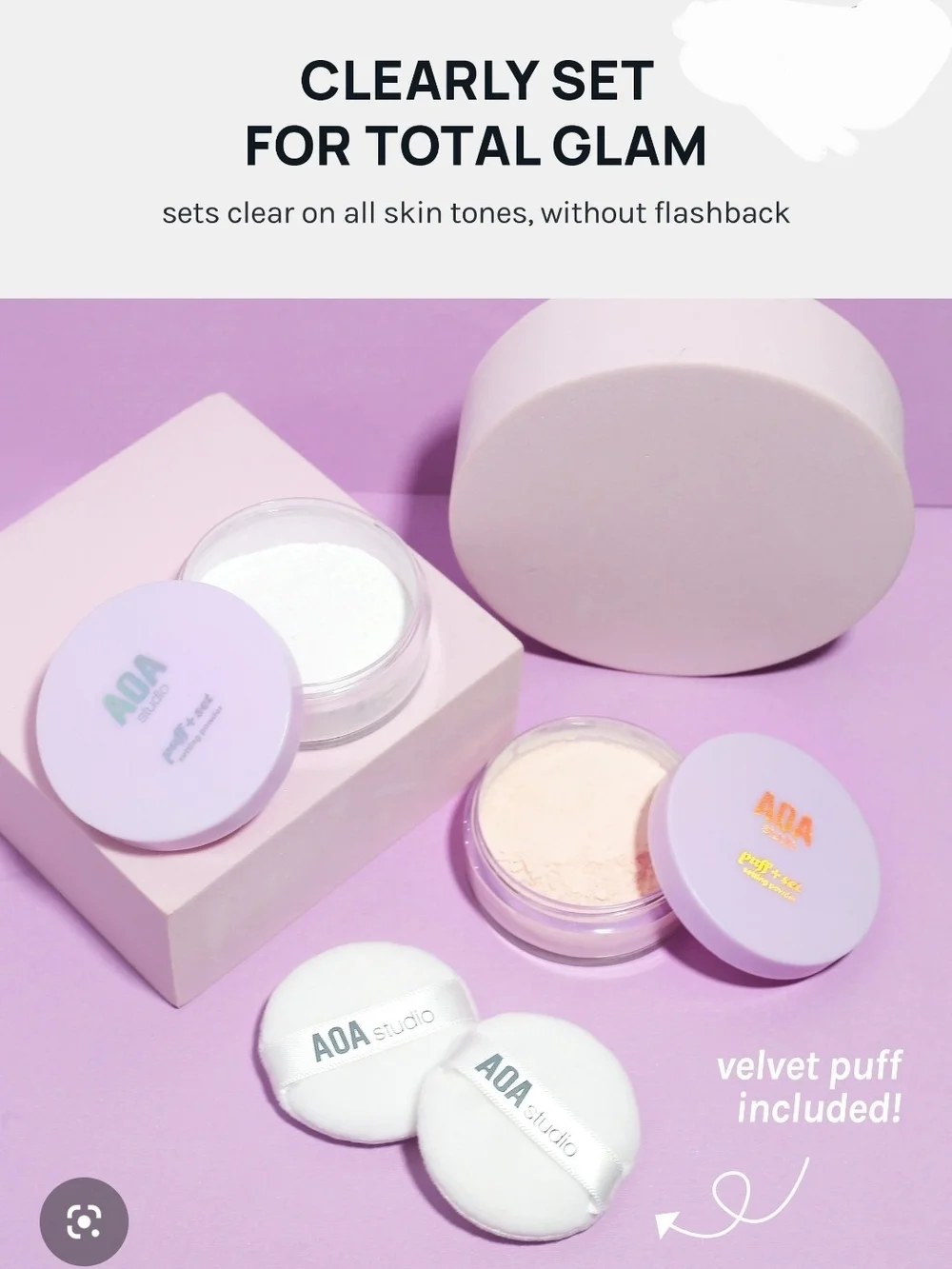Assorted Setting Powder Bundle- Luminous, Translucent, Brightening, Banana